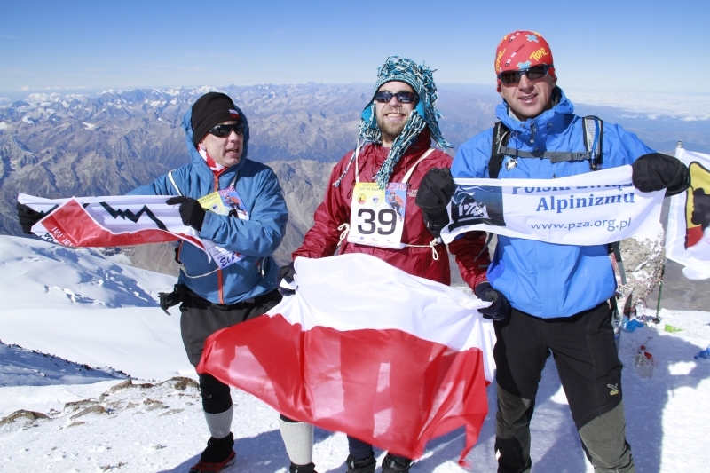 Bieg na najwyższy szczyt Kaukazu